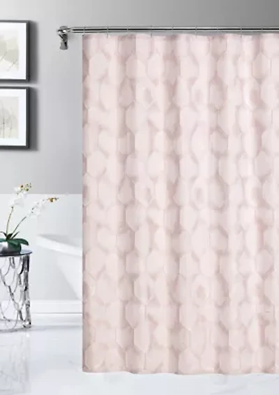 Tiles Embossed Tile Designed Shower Curtain