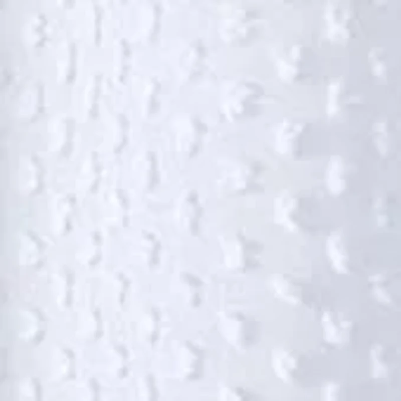 Valeria Faux Linen 3D Cotton Ball Puff Shower Curtain