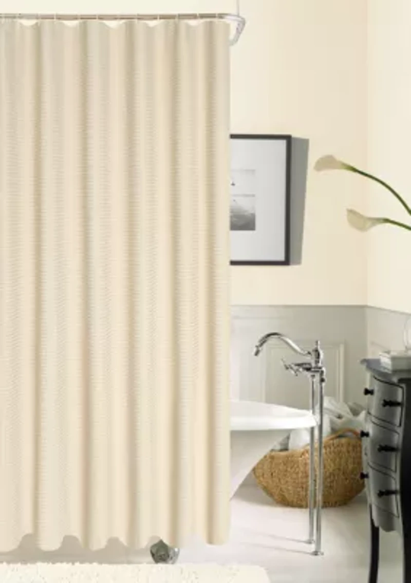 Hotel Collection Waffle Shower Curtain