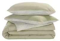 Stripe Reversible Comforter Set 3PC