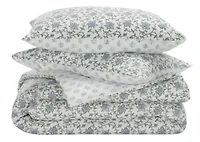 Floral Reversible Comforter Set 3PC