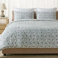 Floral Reversible Comforter Set 3PC