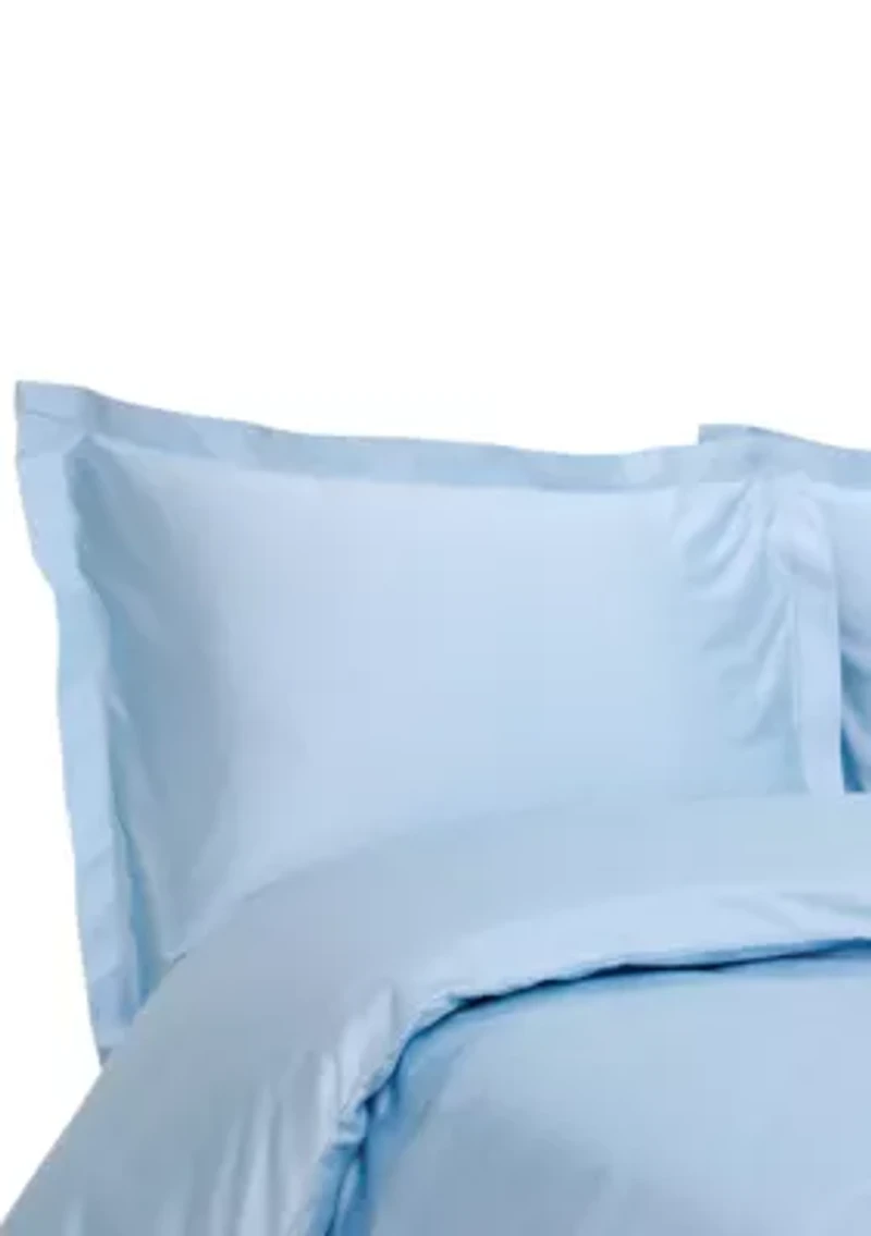 Hemstitich Solid Duvet Cover Set