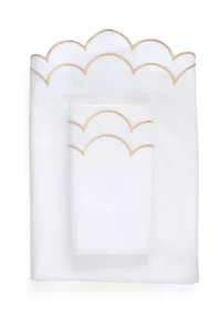 300 Thread Count Scallop Embroidered Sheet Set
