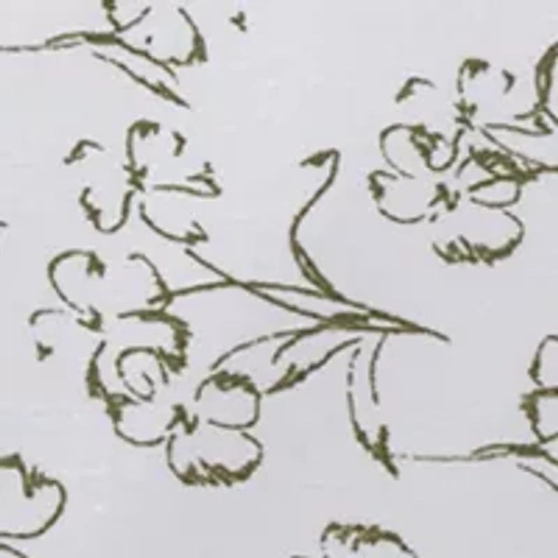 Green Floral Pillowcases