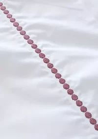 Cotton Percale Embroidered Sheet Set