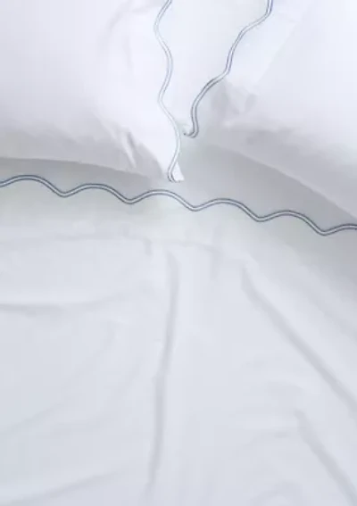 Wave Embroidered Sheet Set