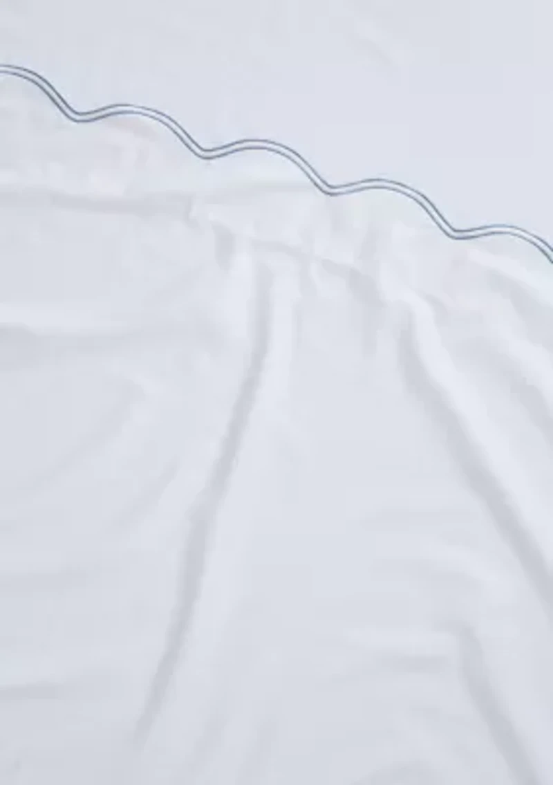 Wave Embroidered Sheet Set