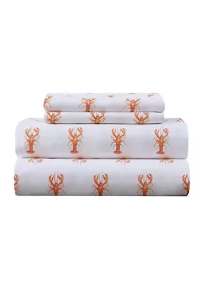 Coastal Lobsters Sheet Set
