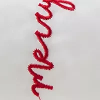 Embroidered Merry & Bright Sheet Set