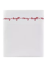 Embroidered Merry & Bright Sheet Set