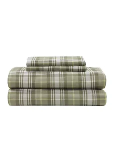 Green Plaid Sheet Set