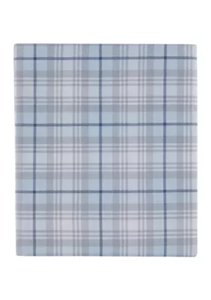Blue Plaid Sheet Set