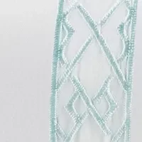 Embroidered Aqua Sheet Set