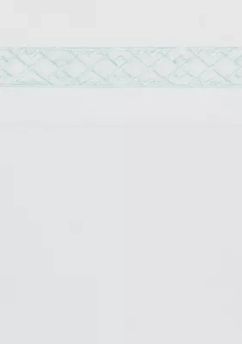 Embroidered Aqua Sheet Set