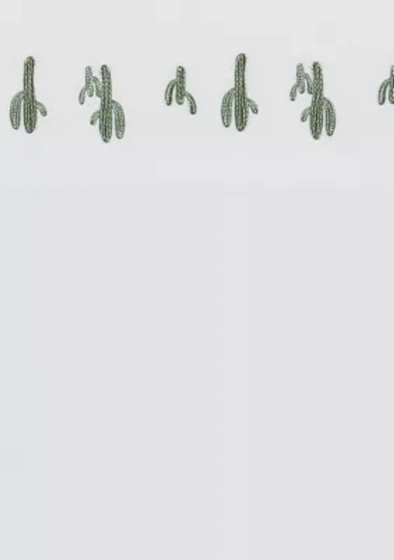 Embroidered Texas Cactus Sheet Set