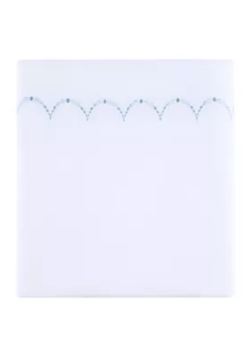 Embroidered Scalloped Sheet Set