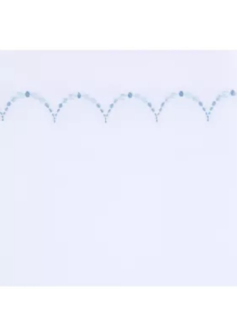 Embroidered Scalloped Sheet Set