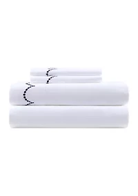 Embroidered Scalloped Sheet Set