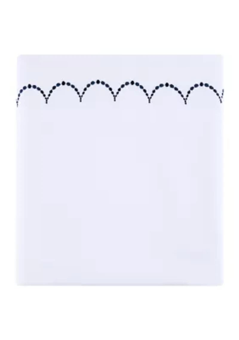 Embroidered Scalloped Sheet Set