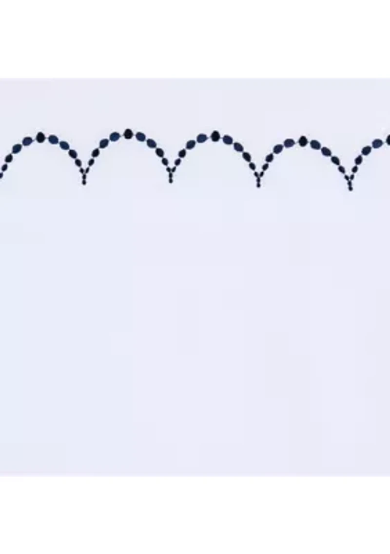 Embroidered Scalloped Sheet Set