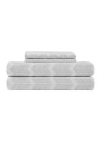 Gray Chevron Sheet Set