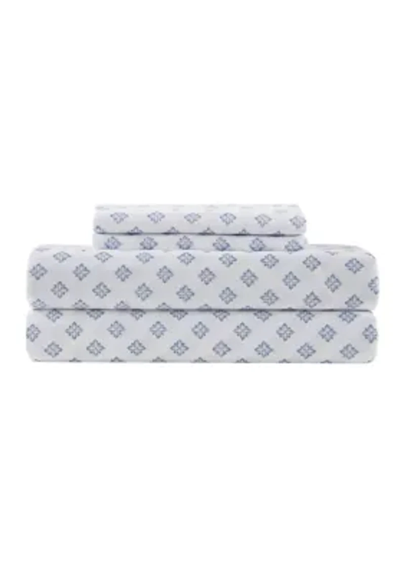 Blue Geometrical Sheet Set