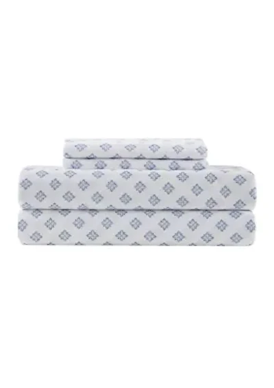 Blue Geometrical Sheet Set