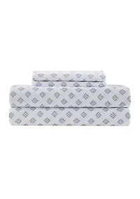 Blue Geometrical Sheet Set
