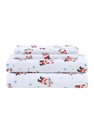 Vintage Santa Claus Sheet Set