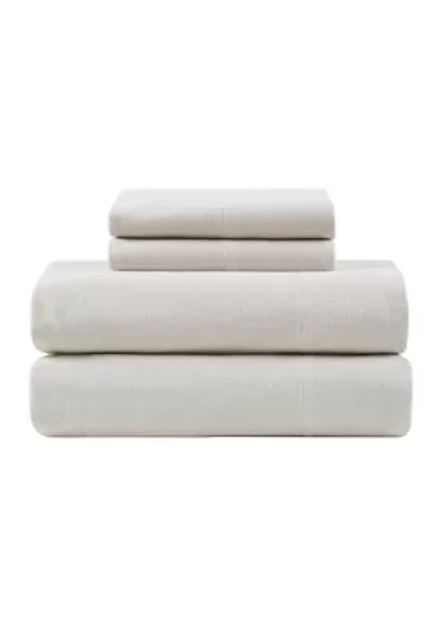 Solid Flannel Sheet Set