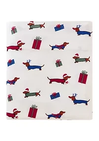 Multi Dog Printed Christmas Sheet Set