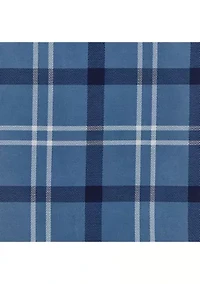 Blue Plaid Sheet Set