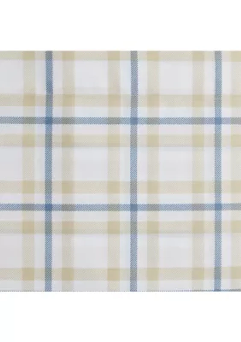 Blue Plaid Sheet Set