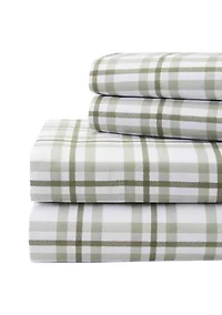Green Plaid Sheet Set