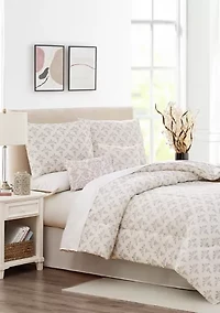 Damask 6 Piece Comforter Set