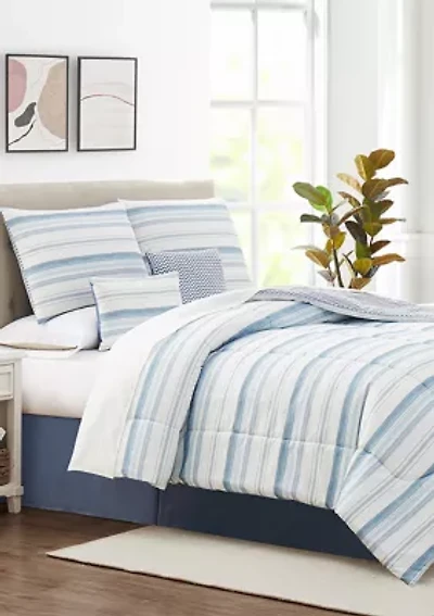 Mason Stripe 6 Piece Comforter Set