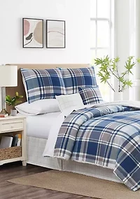 Plaid Printed 6 Piece Comforter Set