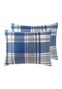 Plaid Printed 6 Piece Comforter Set