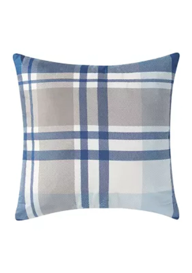 Plaid Printed 6 Piece Comforter Set