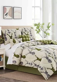 Deer Head 6-Piece Comforter Set