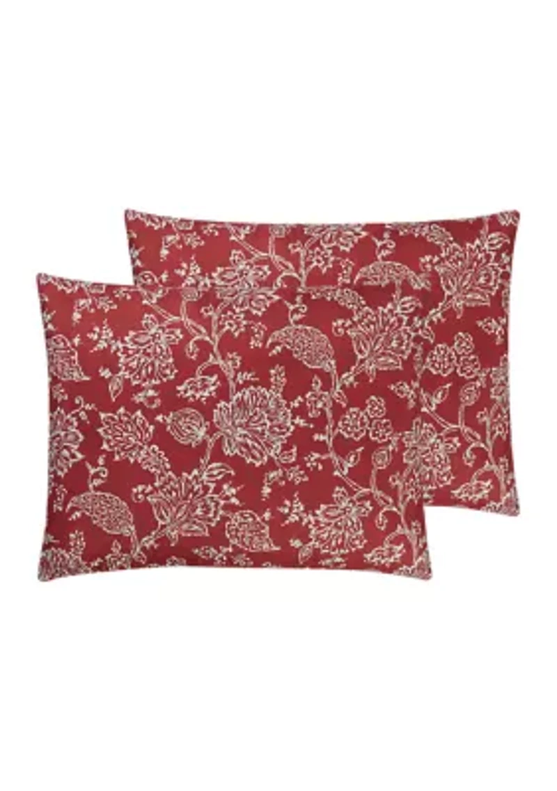 Red Jacobean Comforter Set