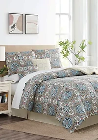 Adrienne Medallion 6-piece Comforter Set