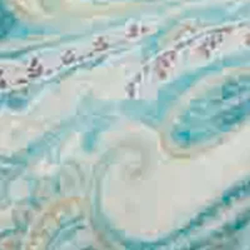 Backed Paisley 6-Piece Comforter Set