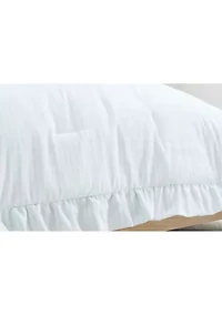 Striped Ruffle Trim Bedding Set