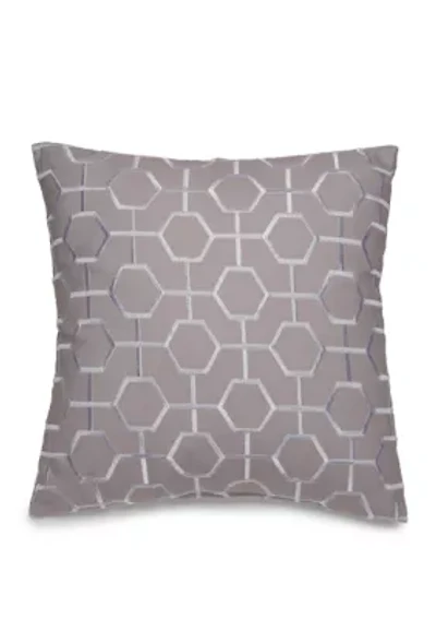 Hotel Collection Scrollwork Geo Embroidered Throw Pillow