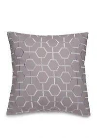 Hotel Collection Scrollwork Geo Embroidered Throw Pillow