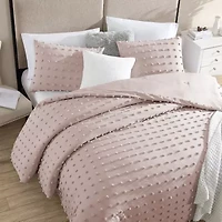 3-Piece Pom Comforter Set