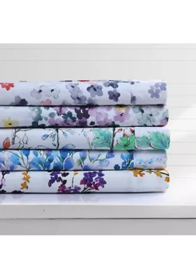 Printed 110-GSM Microfiber Deep Pocket Sheet Set