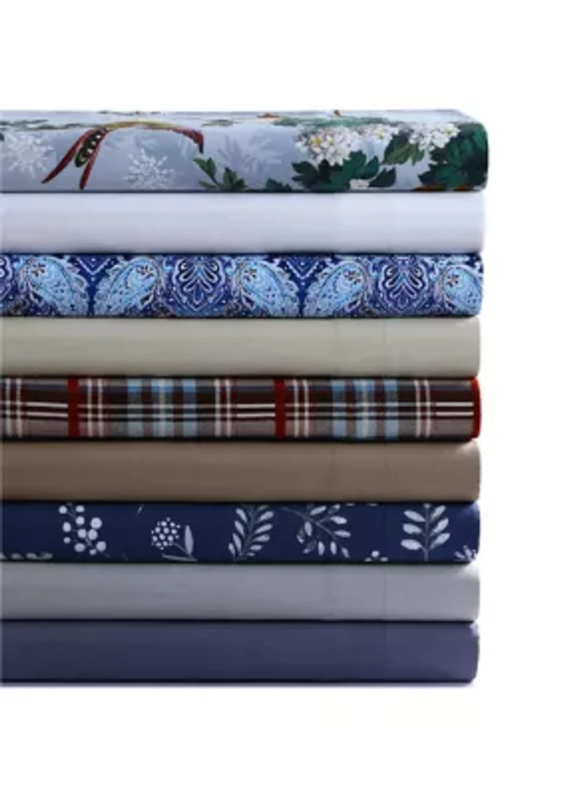 Solid 170-GSM Flannel Extra Deep Pocket Sheet Set